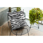 Outdoor Garden Waterproof Cushion - Zebra - Black And White 50 x 50 cm by Izabela Peters