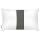 Outdoor Garden Waterproof Rectangle Cushion - 1 Stripe - Beluga 50 x 30 cm by Izabela Peters