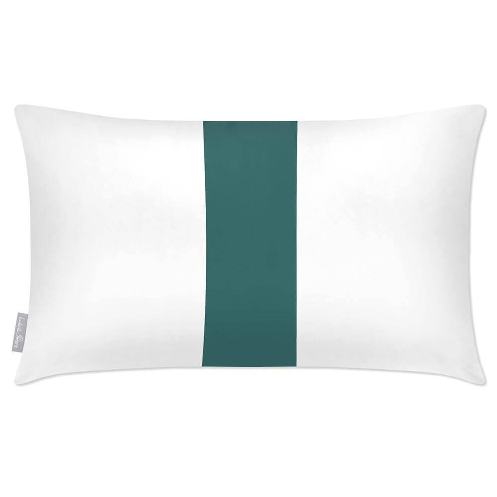 Outdoor Garden Waterproof Rectangle Cushion - 1 Stripe in Forest Biome 50 x 30 cm | Izabela Peters