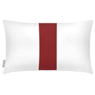 Outdoor Garden Waterproof Rectangle Cushion - 1 Stripe - Raspberry Red 50 x 30 cm by Izabela Peters