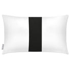 Outdoor Garden Waterproof Rectangle Cushion - 1 Stripe - Charcoal 50 x 30 cm by Izabela Peters