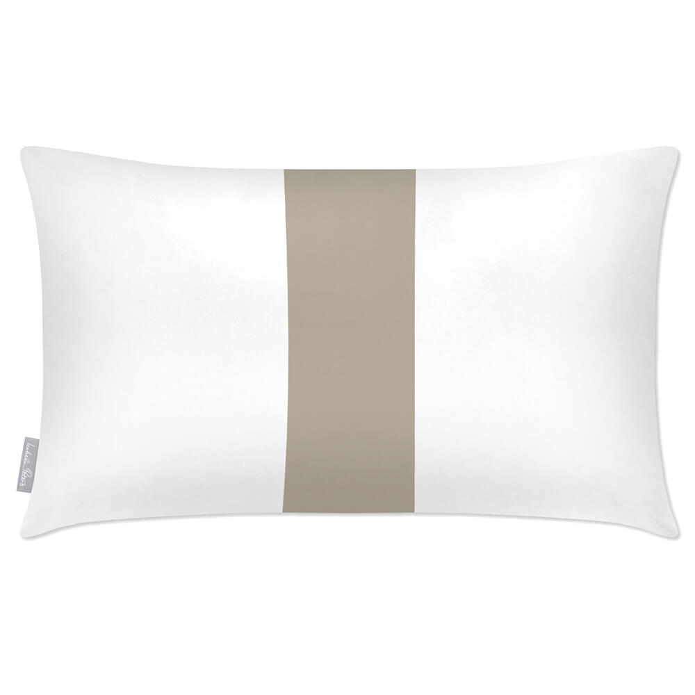 Outdoor Garden Waterproof Rectangle Cushion - 1 Stripe - Twill 50 x 30 cm by Izabela Peters