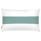 Outdoor Garden Waterproof Rectangle Cushion - 1 Stripe Horizontal - Blue Surf 50 x 30 cm by Izabela Peters