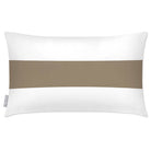 Outdoor Garden Waterproof Rectangle Cushion - 1 Stripe Horizontal - Taupe 50 x 30 cm by Izabela Peters