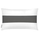 Outdoor Garden Waterproof Rectangle Cushion - 1 Stripe Horizontal - Beluga 50 x 30 cm by Izabela Peters