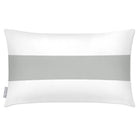 Outdoor Garden Waterproof Rectangle Cushion - 1 Stripe Horizontal - Storm Grey 50 x 30 cm by Izabela Peters