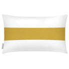 Outdoor Garden Waterproof Rectangle Cushion - 1 Stripe Horizontal - Mustard 50 x 30 cm by Izabela Peters