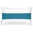 Outdoor Garden Waterproof Rectangle Cushion - 1 Stripe Horizontal - Prussian Blue 50 x 30 cm by Izabela Peters