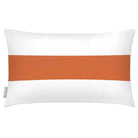 Outdoor Garden Waterproof Rectangle Cushion - 1 Stripe Horizontal - Burnt Orange 50 x 30 cm by Izabela Peters