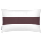Outdoor Garden Waterproof Rectangle Cushion - 1 Stripe Horizontal - Italian Grape 50 x 30 cm by Izabela Peters