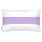 Outdoor Garden Waterproof Rectangle Cushion - 1 Stripe Horizontal - Violet 50 x 30 cm by Izabela Peters