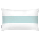 Outdoor Garden Waterproof Rectangle Cushion - 1 Stripe Horizontal - Duck Egg 50 x 30 cm by Izabela Peters