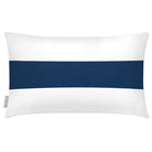 Outdoor Garden Waterproof Rectangle Cushion - 1 Stripe Horizontal - Estate Blue 50 x 30 cm by Izabela Peters