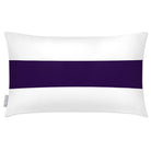 Outdoor Garden Waterproof Rectangle Cushion - 1 Stripe Horizontal - Morc Blue 50 x 30 cm by Izabela Peters