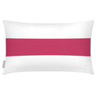 Outdoor Garden Waterproof Rectangle Cushion - 1 Stripe Horizontal - Pink 50 x 30 cm by Izabela Peters