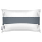 Outdoor Garden Waterproof Rectangle Cushion - 1 Stripe Horizontal in French Grey 50 x 30 cm | Izabela Peters