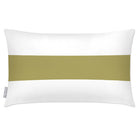 Outdoor Garden Waterproof Rectangle Cushion - 1 Stripe Horizontal - Golden Lime 50 x 30 cm by Izabela Peters