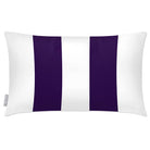 Outdoor Garden Waterproof Rectangle Cushion - 2 Stripes - Morc Blue 50 x 30 cm by Izabela Peters