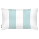 Outdoor Garden Waterproof Rectangle Cushion - 2 Stripes - Duck Egg 50 x 30 cm by Izabela Peters