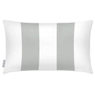 Outdoor Garden Waterproof Rectangle Cushion - 2 Stripes - Storm Grey 50 x 30 cm by Izabela Peters