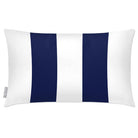 Outdoor Garden Waterproof Rectangle Cushion - 2 Stripes - Midnight 50 x 30 cm by Izabela Peters