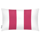 Outdoor Garden Waterproof Rectangle Cushion - 2 Stripes - Pink 50 x 30 cm by Izabela Peters