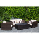 Outdoor Garden Waterproof Rectangle Cushion - 2 Stripes - Italian Grape 50 x 30 cm by Izabela Peters