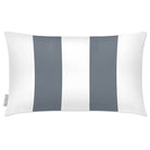 Outdoor Garden Waterproof Rectangle Cushion - 2 Stripes - French Grey 50 x 30 cm by Izabela Peters