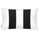 Outdoor Garden Waterproof Rectangle Cushion - 2 Stripes in Charcoal 50 x 30 cm | Izabela Peters