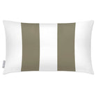 Outdoor Garden Waterproof Rectangle Cushion - 2 Stripes - Martini Olive 50 x 30 cm by Izabela Peters