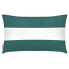 Outdoor Garden Waterproof Rectangle Cushion - 2 Stripes Horizontal - Forest Biome 50 x 30 cm by Izabela Peters
