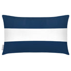 Outdoor Garden Waterproof Rectangle Cushion - 2 Stripes Horizontal - Estate Blue 50 x 30 cm by Izabela Peters