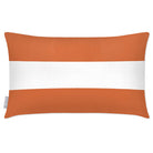 Outdoor Garden Waterproof Rectangle Cushion - 2 Stripes Horizontal  Izabela Peters Burnt Orange 50 x 30 cm 