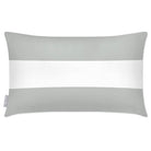 Outdoor Garden Waterproof Rectangle Cushion - 2 Stripes Horizontal - Storm Grey 50 x 30 cm by Izabela Peters