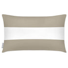 Outdoor Garden Waterproof Rectangle Cushion - 2 Stripes Horizontal - Twill 50 x 30 cm by Izabela Peters