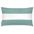 Outdoor Garden Waterproof Rectangle Cushion - 2 Stripes Horizontal - Blue Surf 50 x 30 cm by Izabela Peters