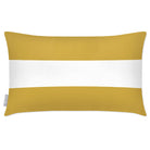 Outdoor Garden Waterproof Rectangle Cushion - 2 Stripes Horizontal - Mustard 50 x 30 cm by Izabela Peters