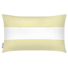 Outdoor Garden Waterproof Rectangle Cushion - 2 Stripes Horizontal - Cream 50 x 30 cm by Izabela Peters