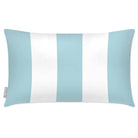 Outdoor Garden Waterproof Rectangle Cushion - 3 Stripes - Celeste Blue 50 x 30 cm by Izabela Peters