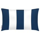 Outdoor Garden Waterproof Rectangle Cushion - 3 Stripes - Estate Blue 50 x 30 cm by Izabela Peters