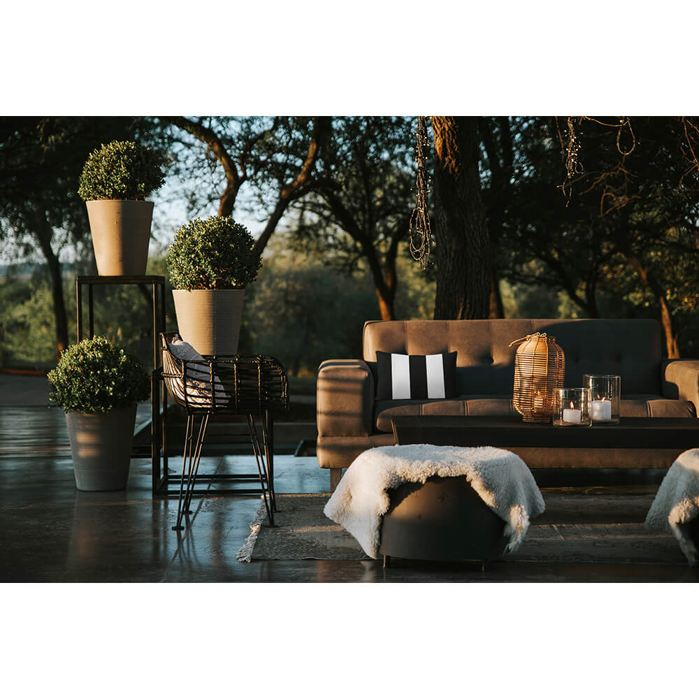Outdoor Garden Waterproof Rectangle Cushion - 3 Stripes Luxury Outdoor Cushions Izabela Peters   