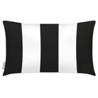 Outdoor Garden Waterproof Rectangle Cushion - 3 Stripes - Charcoal 50 x 30 cm by Izabela Peters