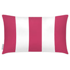 Outdoor Garden Waterproof Rectangle Cushion - 3 Stripes - Pink 50 x 30 cm by Izabela Peters