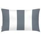 Outdoor Garden Waterproof Rectangle Cushion - 3 Stripes - French Grey 50 x 30 cm by Izabela Peters