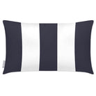Outdoor Garden Waterproof Rectangle Cushion - 3 Stripes Luxury Outdoor Cushions Izabela Peters Graphite 50 x 30 cm 