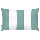 Outdoor Garden Waterproof Rectangle Cushion - 3 Stripes - Blue Surf 50 x 30 cm by Izabela Peters