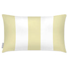 Outdoor Garden Waterproof Rectangle Cushion - 3 Stripes - Cream 50 x 30 cm by Izabela Peters