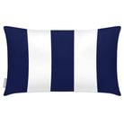 Outdoor Garden Waterproof Rectangle Cushion - 3 Stripes - Midnight 50 x 30 cm by Izabela Peters