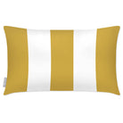 Outdoor Garden Waterproof Rectangle Cushion - 3 Stripes - Mustard 50 x 30 cm by Izabela Peters