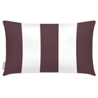 Outdoor Garden Waterproof Rectangle Cushion - 3 Stripes in Italian Grape 50 x 30 cm | Izabela Peters